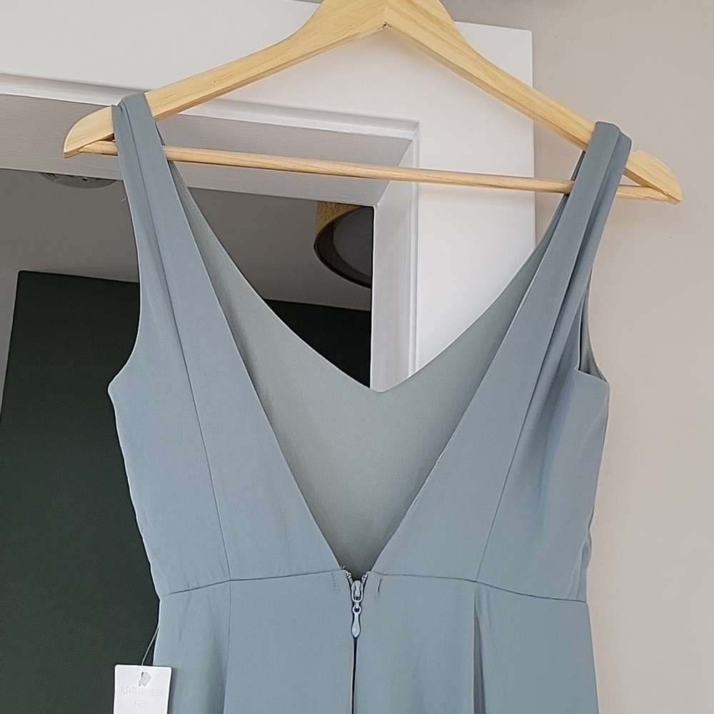 Show Me Your Mumu Jenn Maxi Dress Silver Sage Crisp NWT - Picture 8 of 11